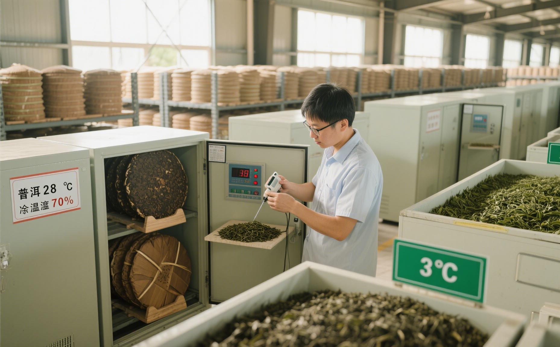 恒温恒湿设备在烟草与茶叶仓储的