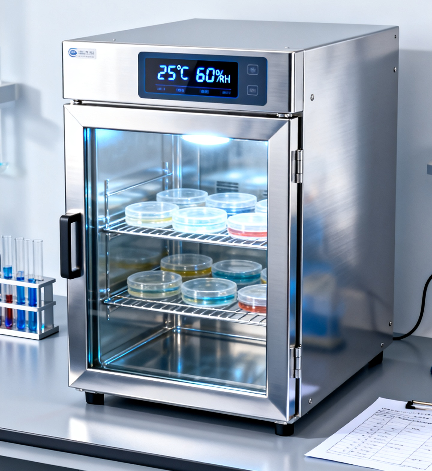 <b>恒温恒湿培养箱：精准控温控湿，保障微生物稳定培养</b>